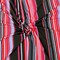 Black-Multi Poly Stretch Stripe Printed ITY Jersey Knit Fabric By the Yard